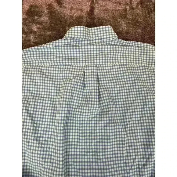 Vineyard Vines Performance Classic Fit Murray Button Up Shirt Men's L Blue Plaid - Picture 10 of 12